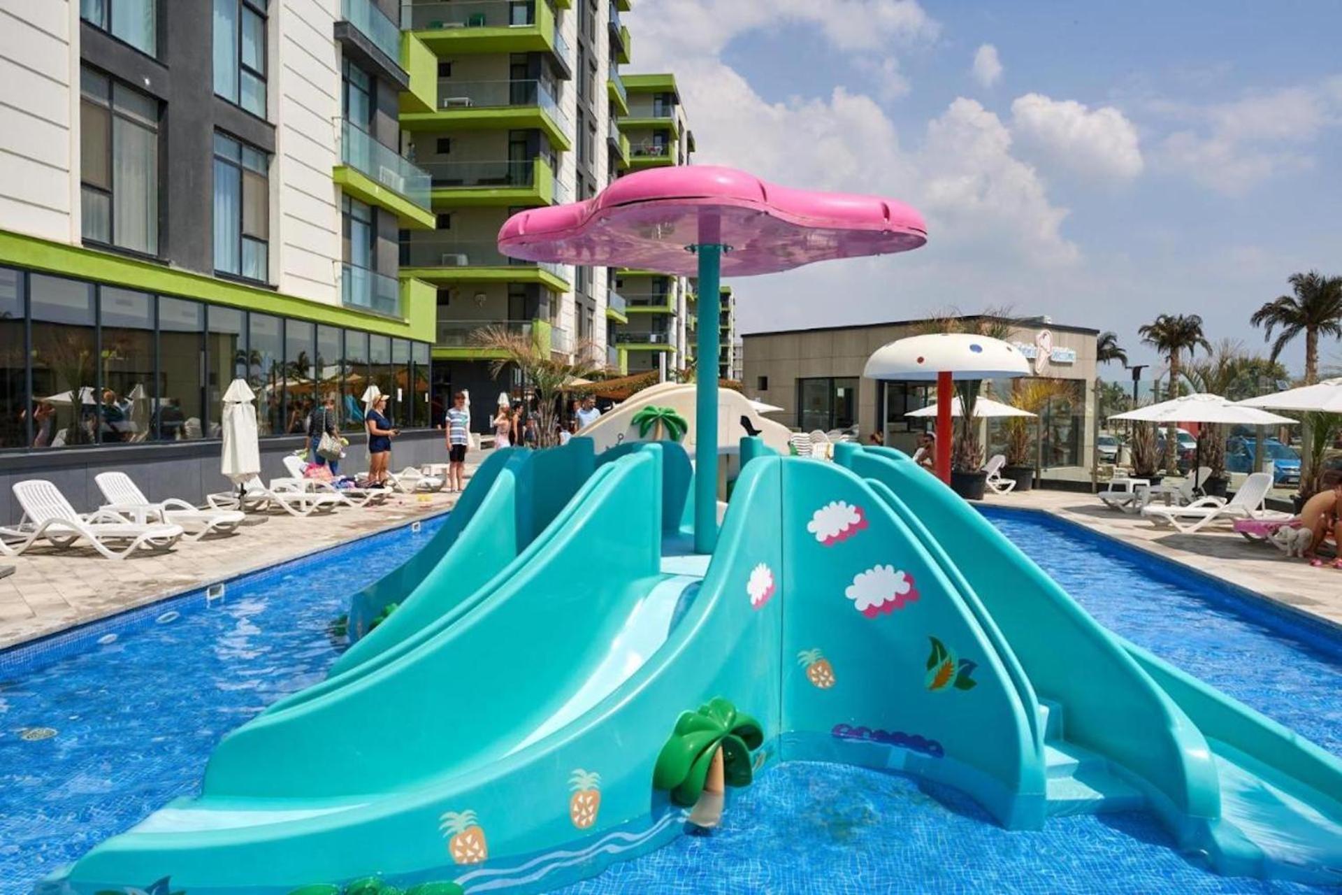Baby Sea View And Pools Apartment- Mamaia Beach Resort 那沃达利 外观 照片