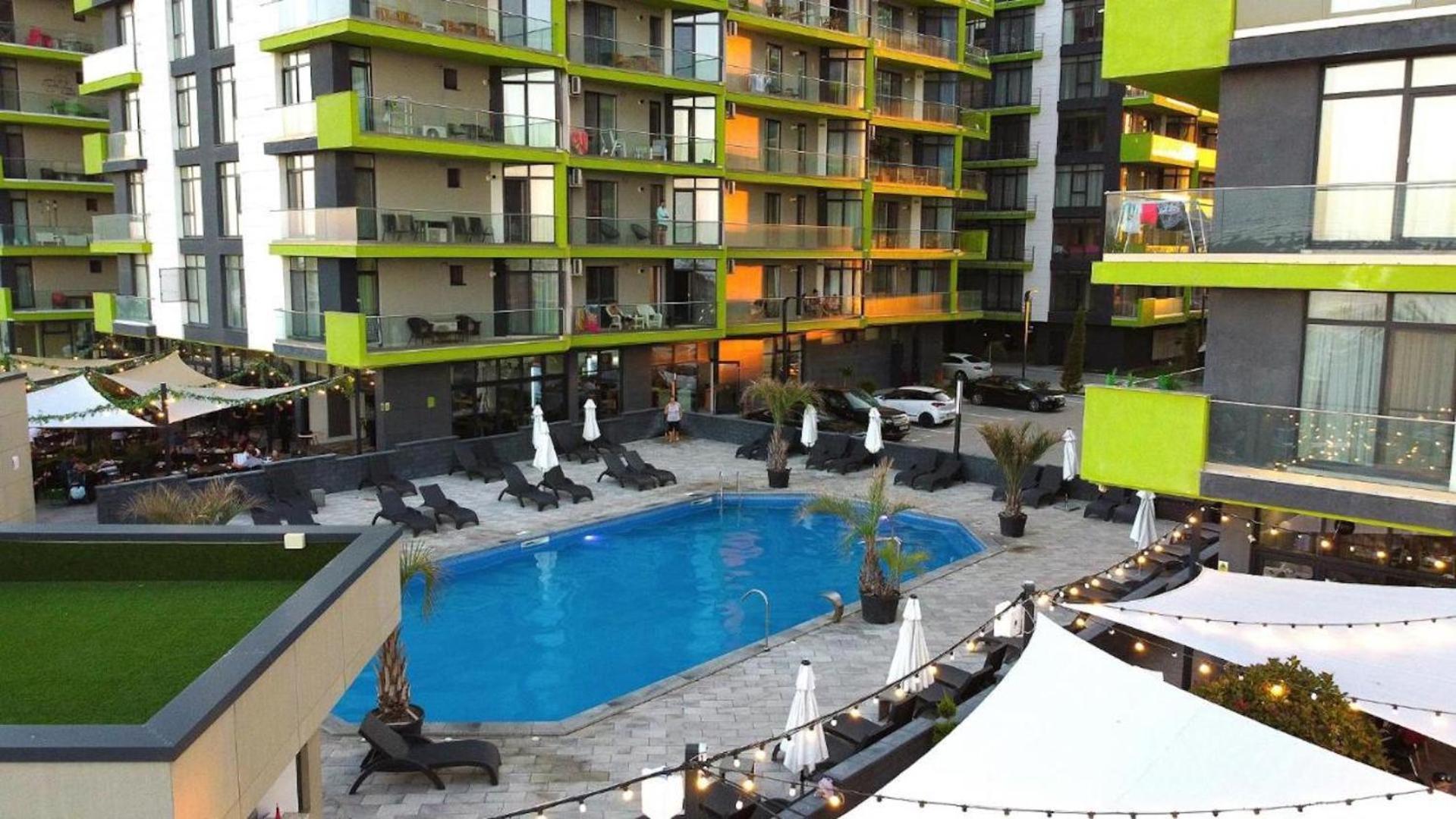 Baby Sea View And Pools Apartment- Mamaia Beach Resort 那沃达利 外观 照片
